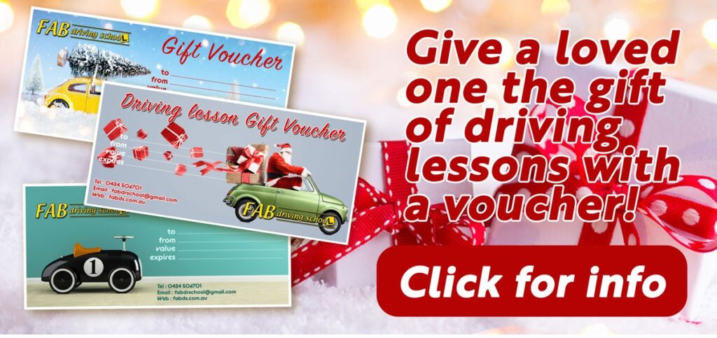 Brisbane Driving lesson gift vouchers