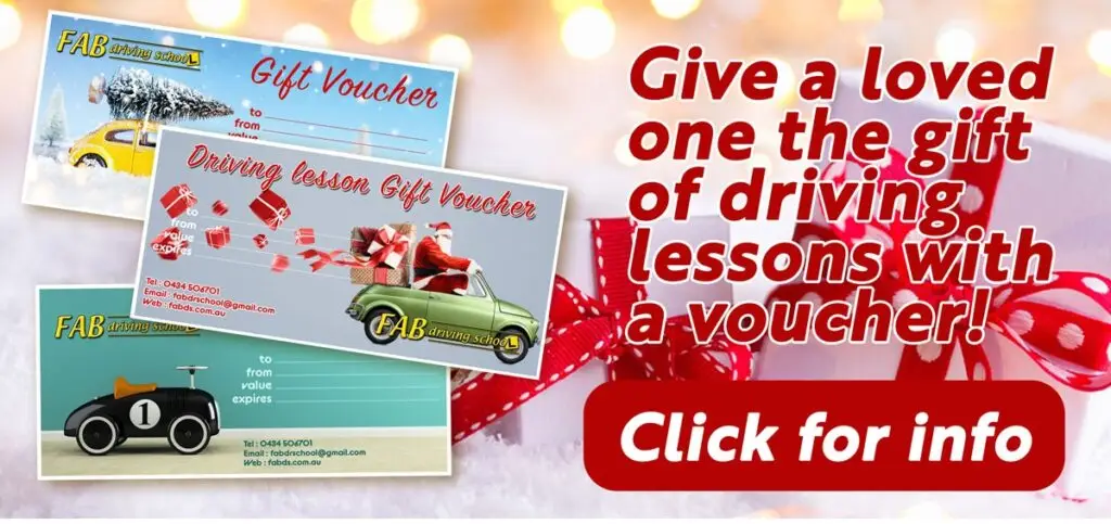 Brisbane Driving lesson gift vouchers