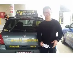 Dylan Passed 1st Time Dylan Passed 1st Time in Logan with FAB Driving School