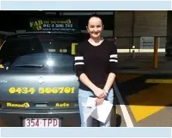 Makayla Passed 1st Time Makayla Passed st time in Logan with FAB Driving School