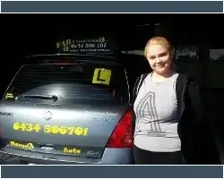 Jade Passed 1st Time Jade Passed 1st Time in Logan with FAB Driving School
